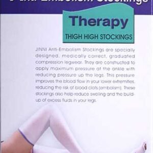 JINNI Anti Embolism Thigh High Compression Stocking with Peephole