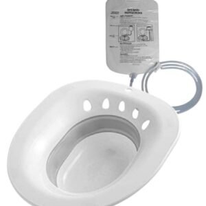AUS Portable Hemorrhoid Therapy Toilet Sitz Bath Bidet Tub Postpartum Patient:Compressible Sitz Bath with Solution Bag